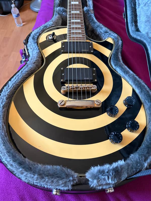 Epiphone Zakk Wylde Signature Les Paul Custom Antique Ivory with Case image 1