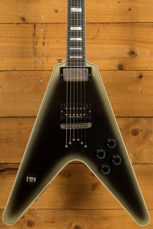 *Gibson Custom Adam Jones Flying V Custom Collector's Edition | Reverse Antique Silverburst image 1