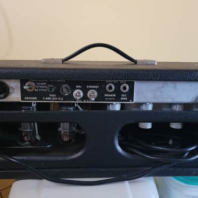 Fender Bassman "Drip Edge" 2-Channel 50-Watt Guitar Amp Head 1968 - 1969 - Silverface image 3