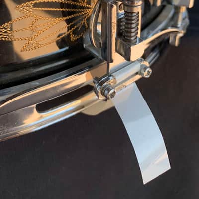*RARE* 80's/90's Ludwig 3x13 Engraved Black Beauty #84 Piccolo Snare Drum w/ Hard Case image 3