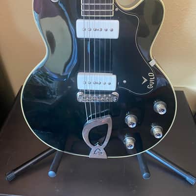 Guild M-75 Aristocrat Black W/ Curtis Novak P90 Pickups image 1