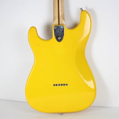 RARE 1981 Vintage Fender Stratocaster Hardtail ~Monaco Yellow~ Maple Neck STRAT +OHSC USA 1970s 1980s image 10