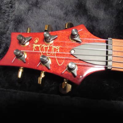 PRS Limited Edition 1990 Amber Burst Signed Headstock Redwood Top Semi Hollow NM OHSC image 6