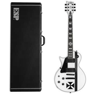 ESP LTD James Hetfield Iron Cross Left Handed SW Snow White B-STOCK with ESP CASE Snow White LH image 1