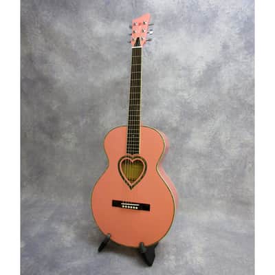 JJ Heart  JCC Heart Concert Style Acoustic Guitar - 3/4 size Playful Pink image 1