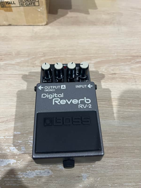 Boss RV-2 Digital Reverb (Dark Gray Label) 1987 - 1989 - Gray image 1
