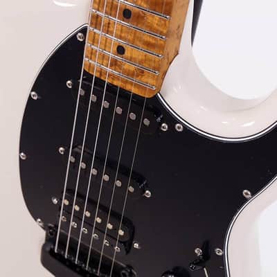 Music Man Cutlass RS HSS - Limestone with Roasted Maple Fingerboard image 5