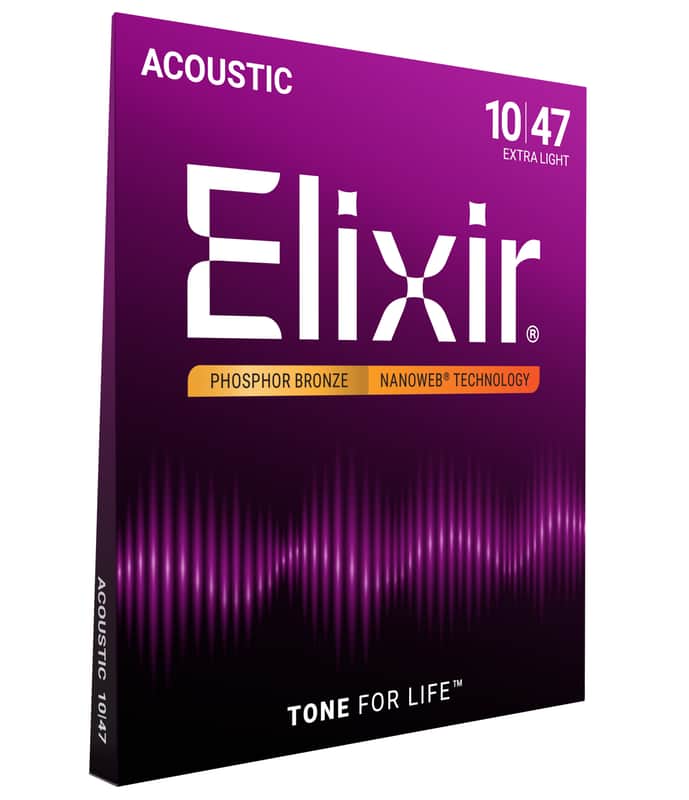 Elixir Nanoweb Phosphor Bronze 10–47 Acoustic Strings image 1