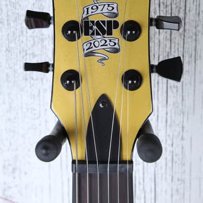 ESP LTD EC-2025 50th Anniversary Electric Guitar Metallic Gold w Hardshell Case image 12