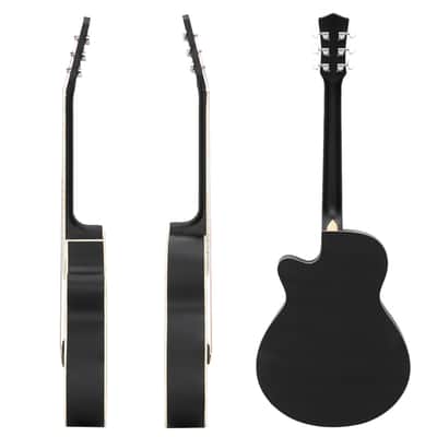 Glarry 40 Inch Cutaway Auditorium Acoustic Guitar - Black image 6