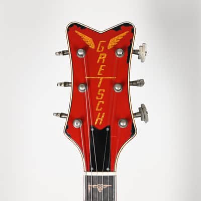 Gretsch Custom Shop USA Masterbuilt Chad Henrichsen 1955 Penguin Heavy Relic- Firebird Red over Black 2025 (UC25113955) image 8