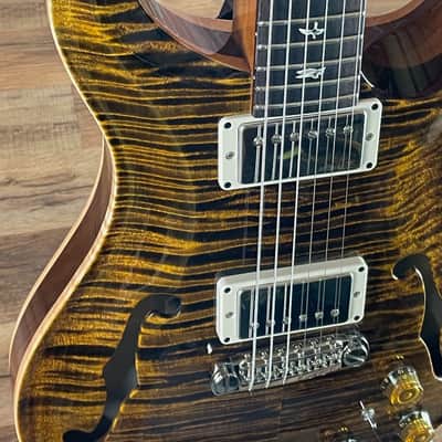 PRS Hollowbody II Piezo Electric Guitar - Yellow Tiger image 3
