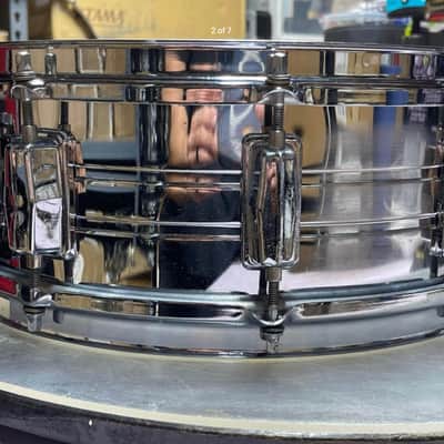 Pearl 4414 steel shell snare 80s image 2