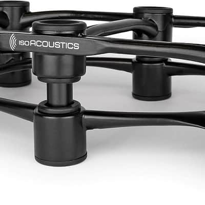 IsoAcoustics Aperta Series Isolation Speaker Stands with Tilt Adjustment: Aperta300 (11.8" x 7.9") Black (Single) image 4
