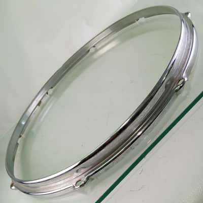 Slingerland 16" BRASS Stick-Saver Floor Tom Drum Batter Rim/Hoop COB 8Lug Chrome image 2