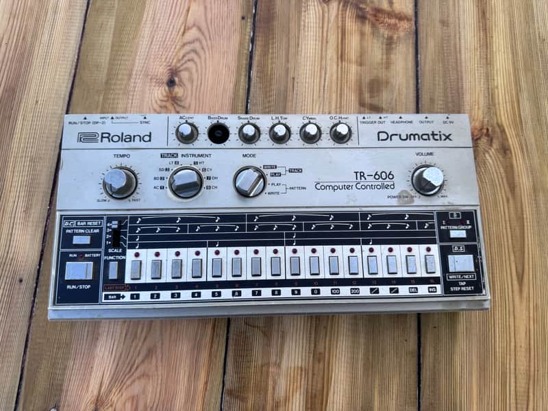 Roland TR-606 Drumatix 1980s - Silver image 1