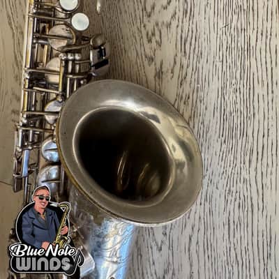 1938 Selmer Balanced action alto saxophone- Original Silver plate w/ Full engraving & Premium Overhaul! image 13