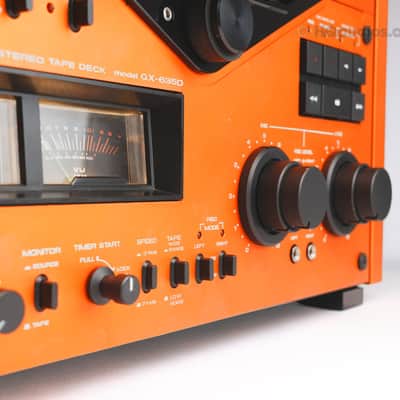 Akai GX-635D Reel-to-Reel Tape Deck - Custom Orange - Professionally Restored - 1 Year Warranty image 10