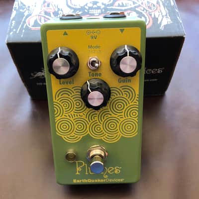 EarthQuaker Devices Plumes Small Signal Shredder Overdrive 2019 - Present - Green / Yellow Print image 2
