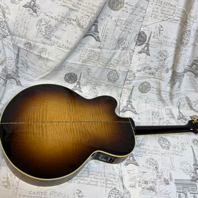 2010 Gibson Super Dove Vintage Sunburst Original Hard Shell Case Built In Electronics image 10