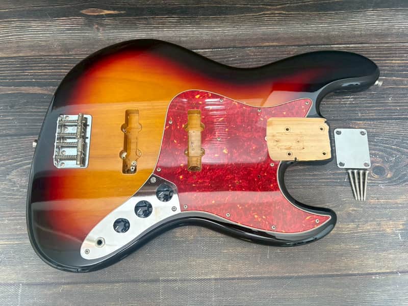 1997-99 Fender Japan JB62-US Jazz Bass Body Alder Sunburst MIJ Excellent+ image 1