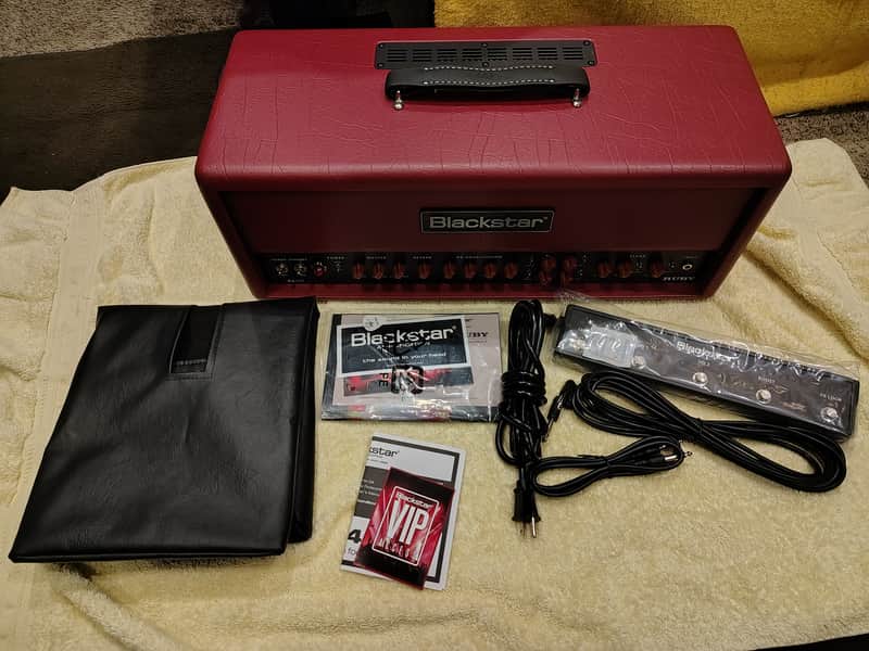 Blackstar DA100 Ruby Doug Aldrich Signature 3-Channel 100-Watt Guitar Amp Head 2025 - Present - Ruby image 1