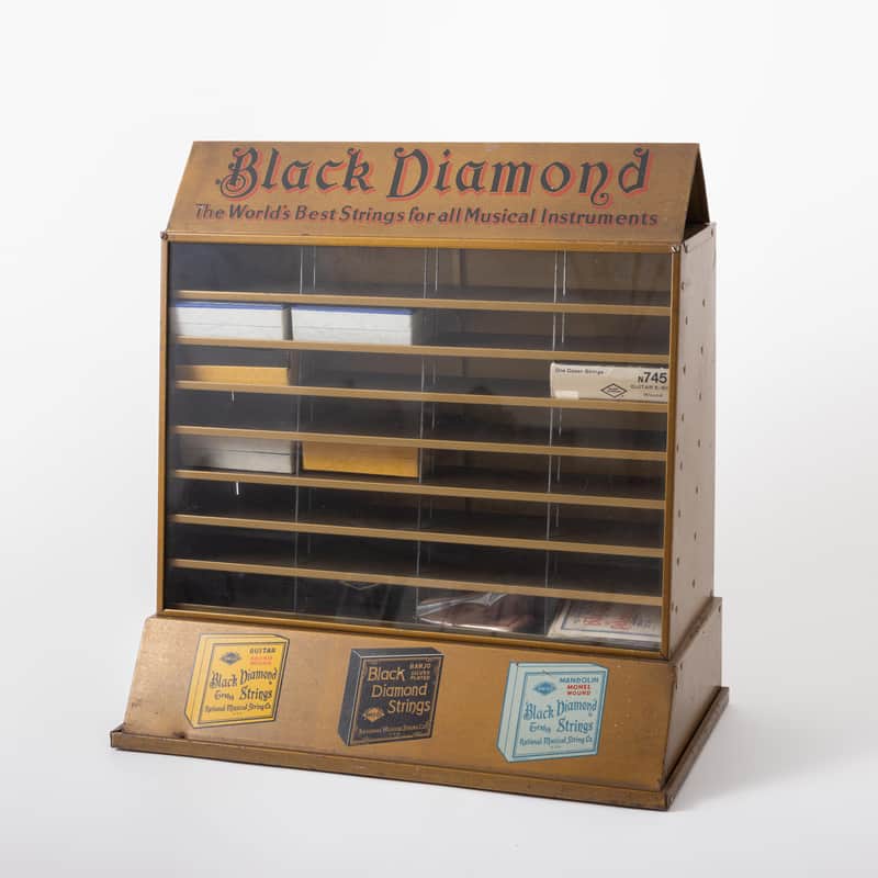 Black Diamond String Display 1940s-1950s - Vintage Guitar Store Memorabilia! image 1