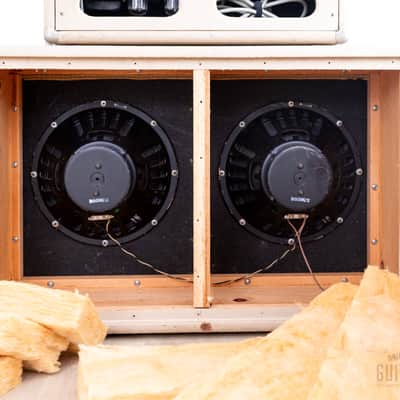 1964 Fender Bassman 6G6-B Tuxedo Brown Panel Blonde Vintage Piggyback Tube Amp, 100% Original w/ Oxford 12M6 image 9