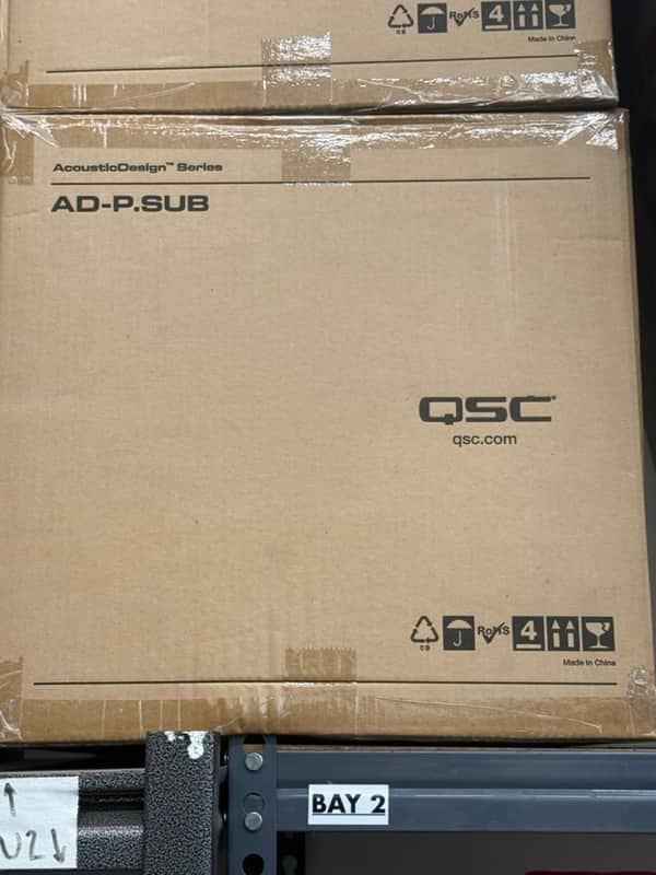 QSC AD-P.SUB Pendant sub, 6.5"" dual voice-coil - BLACK image 1