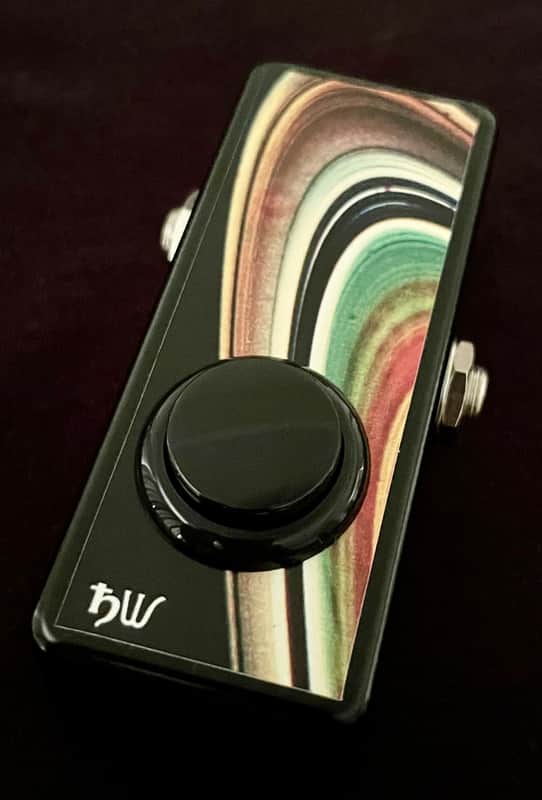 Saturnworks Arcade Button Soft Touch Passive Black Killswitch Kill Mute Stutter Switch Pedal with Switchcraft USA Jacks - Handcrafted in California image 1