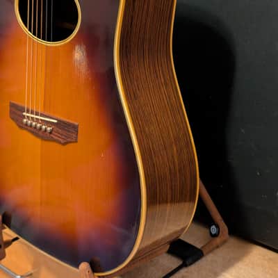 1982 Daion B55E Acoustic Electric Dreadnought Guitar Rare Model MIJ Sunburst image 7
