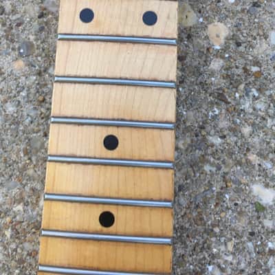 Vintage Style WD licensed Fender Stratocaster Neck Strat Maple Amber Old Relic image 7