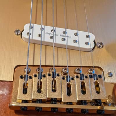 Squier 40th Anniversary Gold Edition Sienna Sunburst (w/ upgrades) image 3