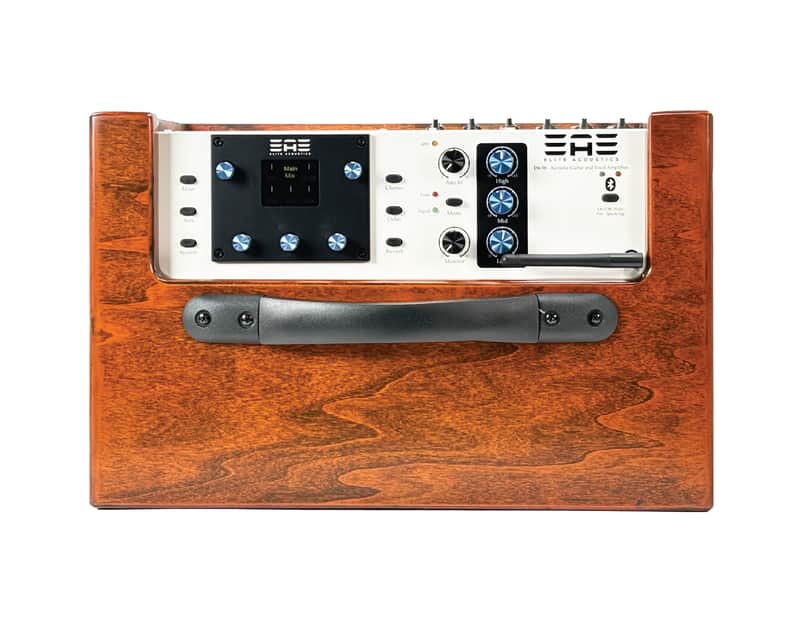 Elite Acoustics EAE D6-58 120W Open Box Acoustic Amplifier with LFP Battery and Bluetooth - Wood image 1