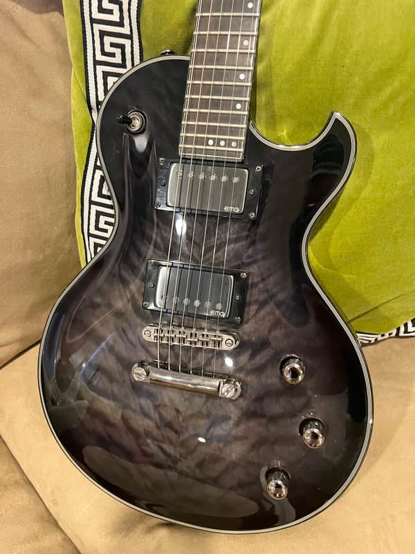 Schecter Hellraiser Hybrid Solo-II Diamond Series 2015 - Ebony Quilt