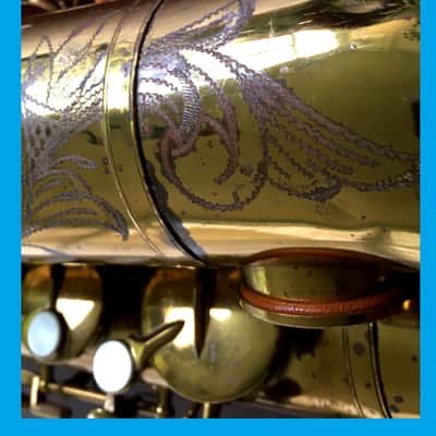 LOVELY WAYNE SHORTER MODEL RARE BUNDY-ELKHART-SELMER-BUESCHER TENOR SAXOPHONE 1950 APRX PROFESSIONAL ORIGINAL FINISH PLAY READY TESTED FREE SHIP image 13