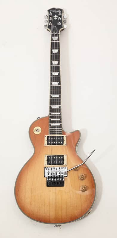 Agile AL-3200MCC-P Ver 2.0 Chris Poland Special Edition – 24-Fret Neck-Through w/Floyd Rose – Lemon Burst