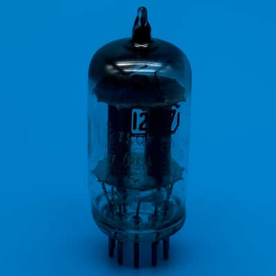 1950s RCA 12AU7 ECC82 Vintage Long Black Plate D Getter Preamp Tube! T306 image 2