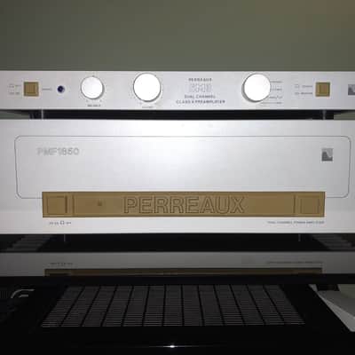 Perreaux PMF1850 & SM3 Matte Silver Amp and Preamplifer Vintage Stereo ~RARE~ LOOK ! image 1