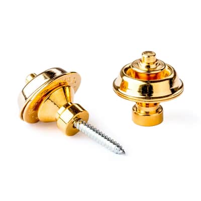 Dunlop Straplok Strap Retainers Traditional Gold - Zubehör für Gitarren image 1