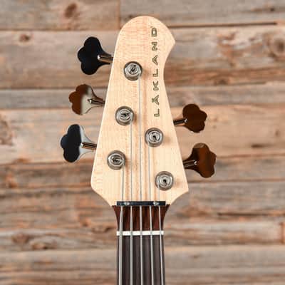 Lakland 5594 Deluxe Spalted Maple Top 5-String Bass Natural 2021 image 6