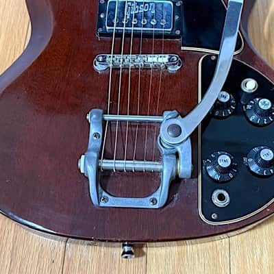 1972 USA Gibson SG Pro Electric Guitar w/ OHSC, Bigsby Tail Piece, P90 Pickups, Very Good Condition image 4