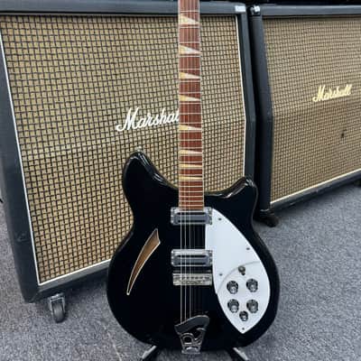Rickenbacker 360 Bound Headstock Stereo 1971 Black Jetglo image 3