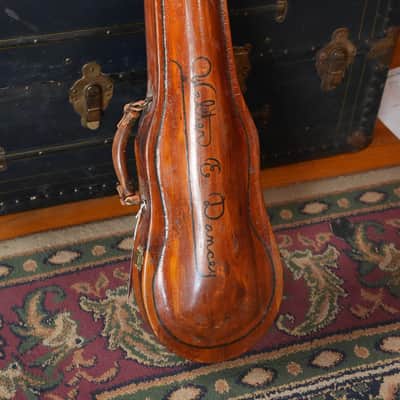 (Used) Vintage 3/4 Size Student Violin w/ Hand-Carved Wooden Case image 13
