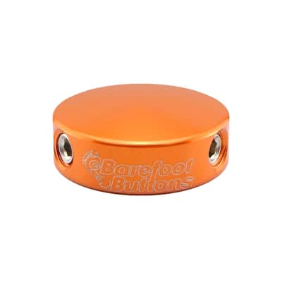 Barefoot Buttons Version 1 (3/8" 10mm 3PDT Switches) Mini Orange