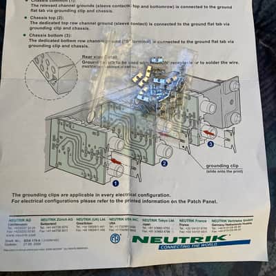 25 NEW Neutrik nys spp l1 grounding clips / clamps image 2