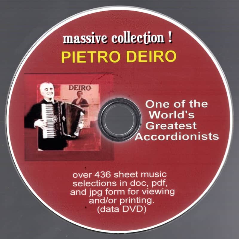 Pietro Deiro Massive Accordion Sheet Music DVD WITH 436 Selections Knocky P{F-1 2026 image 1