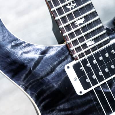 PRS Custom 24 Pattern Thin Neck Shape 85/15 Pickups Gray Black Electric Guitar w/Case image 9