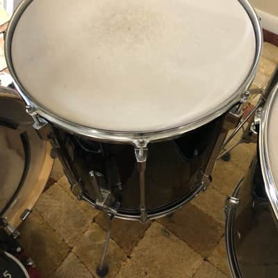 Pearl Export 5-tom shell pack with matching snare (Jet Black), Quick Beat hi-hats, hardware, and throne image 7