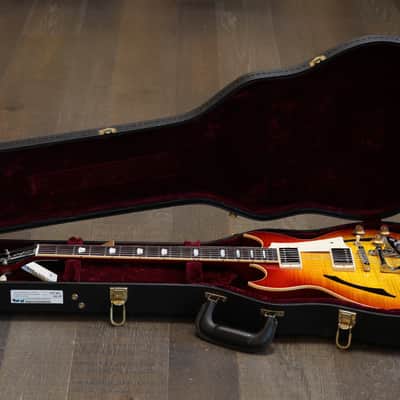 2014 Gibson Custom Shop Johnny A Standard Signature w/ Bigsby Semi-Hollow Electric Guitar Sunset Glow + COA OHSC image 22